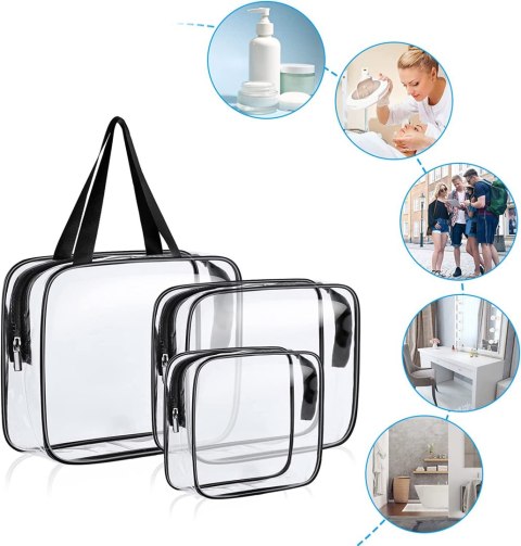 KOSMETYCZKI PODRÓŻNE PENNE ZESTAW 3 SZTUK