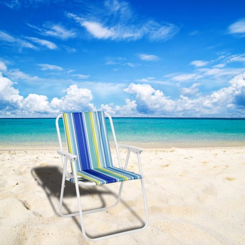 KRZESŁO TURYSTYCZNE SKŁADANE ALAN MORSKIE PASY