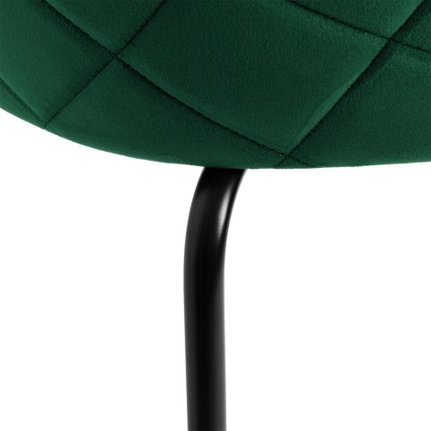 KRZESŁO WELUROWE FARGO VELVET CIEMNOZIELONE