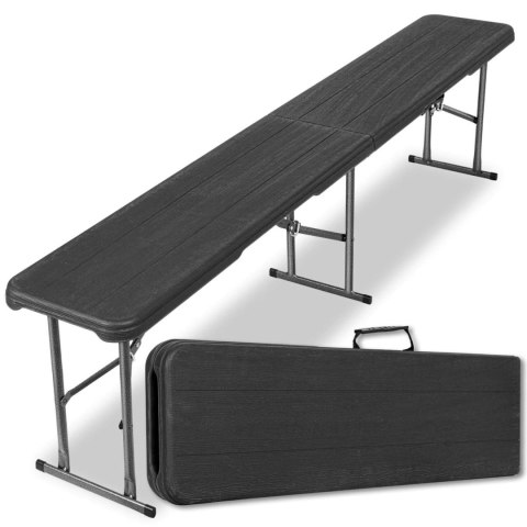 ŁAWKA CATERINGOWA OGRODOWA WOODLAND CZARNY MAT