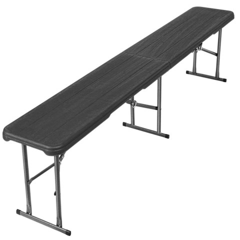 ŁAWKA CATERINGOWA OGRODOWA WOODLAND CZARNY MAT