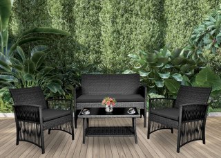 MEBLE OGRODOWE ZESTAW KALINA GRAFITOWY