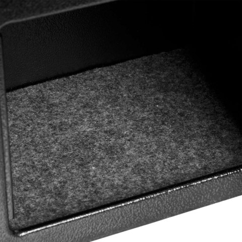 METALOWY SEJF ZAMYKANY NA KLUCZ SICURO CZARNY