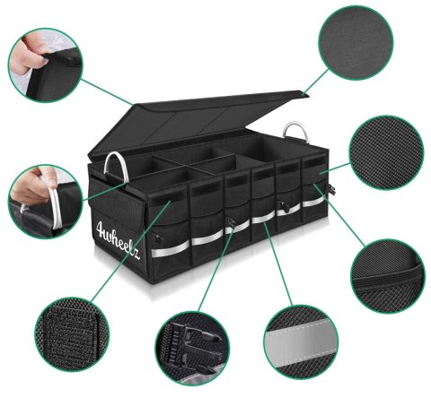 ORGANIZER SAMOCHODOWY ESSEN 4WHEELZ CZARNY