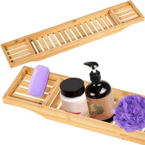 PÓŁKA NA WANNĘ KIRKE BAMBUSOWA