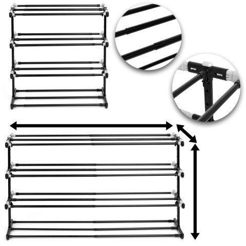 REGULOWANY STOJAK NA BUTY DIANA 4 POZIOMY