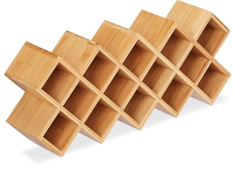 STOJAK BAMBUSOWY NA PRZYPRAWY KOCHEN 18 SŁOIKÓW