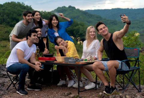 STOLIK TURYSTYCZNY TRIP KEMPINGOWY SKŁADANY 120X60 CM LOFT