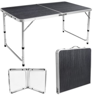 STOLIK TURYSTYCZNY TRIP SKŁADANY 120X60 CM BLACK WOOD