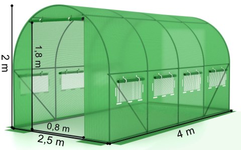 TUNEL FOLIOWY - SZKLARNIA OGRODOWA AUREA 2,5X4M