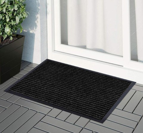 WYCIERACZKA DO BUTÓW WEJŚCIOWA POD DRZWI 80X120 CM YOLANDA CZARNA