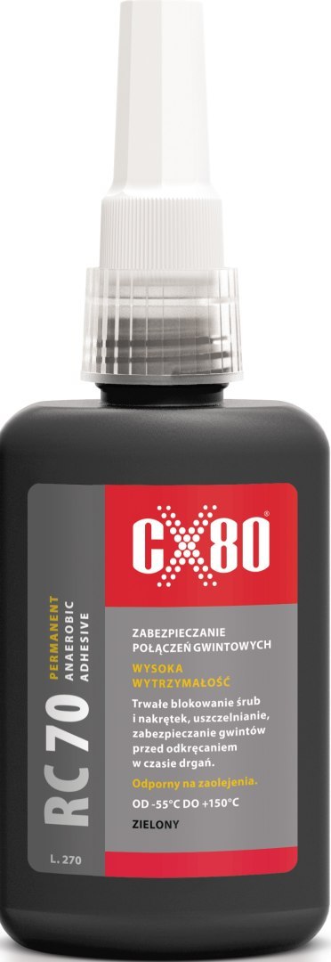 KLEJ ANAEROBOWY DO ŚRUB O DUŻEJ SILE ŁĄCZENIA 50ML KLEJ ANAEROBOWY DO ŚRUB O DUŻEJ SILE ŁĄCZENIA 50ML