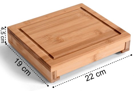 DESKA BAMBUSOWA DO SERÓW WARNA 22 CM +NOŻE