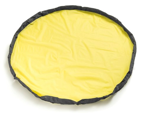 KOSZ NA ZABAWKI DIXI SZARY Z MATĄ NA KLOCKI ZABAWKI