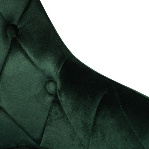 KRZESŁO WELUROWE ATLANTA VELVET CIEMNOZIELONE