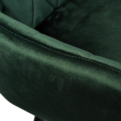 KRZESŁO WELUROWE ATLANTA VELVET CIEMNOZIELONE