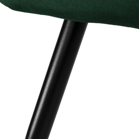 KRZESŁO WELUROWE ATLANTA VELVET CIEMNOZIELONE
