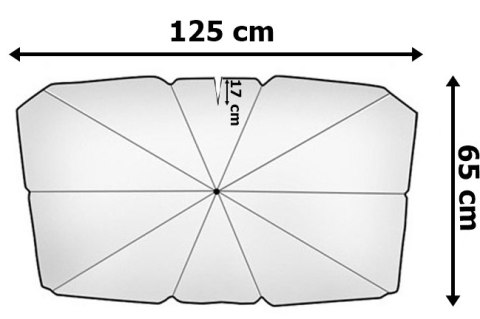 OSŁONA PRZECIWSŁONECZNA PARASOL UV HELIOS DO SAMOCHODU