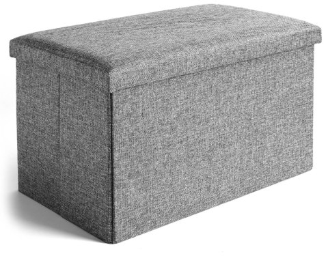 PUFA SKŁADANA MATERIAŁOWA DIEGO SZARY ROZMIAR XL