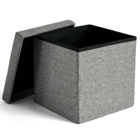 PUFA SKŁADANA MATERIAŁOWA DIEGO SZARY ROZMIAR L