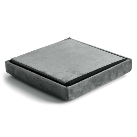 PUFA SKŁADANA WELUROWA DIEGO GRAFITOWY VELVET ROZMIAR M