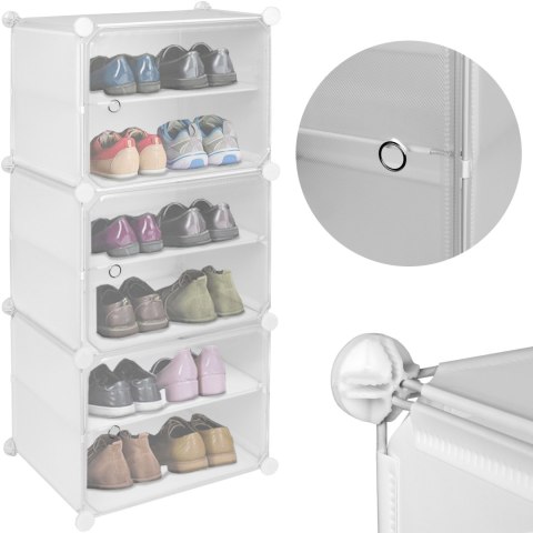 SZAFKA NA BUTY MODUŁOWA GARDEROBA POLA BIAŁA