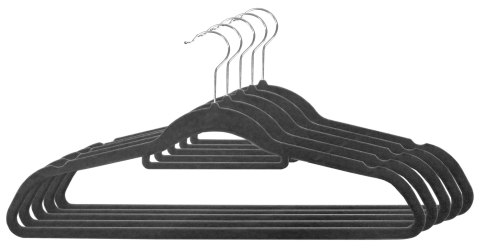 WIESZAK WELUROWY MAXI KOMPLET 100 SZT GRAFITOWY