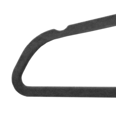 WIESZAK WELUROWY MAXI KOMPLET 100 SZT GRAFITOWY