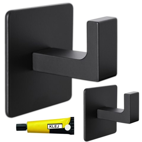 ZESTAW 2 WIESZAKÓW Z ALUMINIUM KSANTI CZARNY