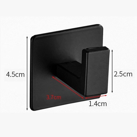 ZESTAW 2 WIESZAKÓW Z ALUMINIUM KSANTI CZARNY