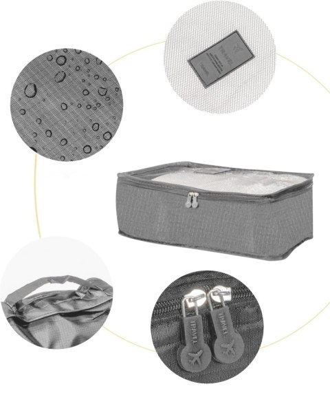 ZESTAW ORGANIZERÓW PODRÓŻNYCH GAVIN SZARY