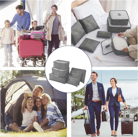 ZESTAW ORGANIZERÓW PODRÓŻNYCH GAVIN SZARY