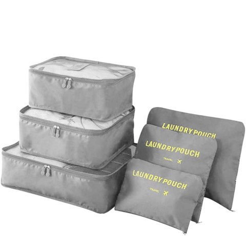 ZESTAW ORGANIZERÓW PODRÓŻNYCH GAVIN SZARY