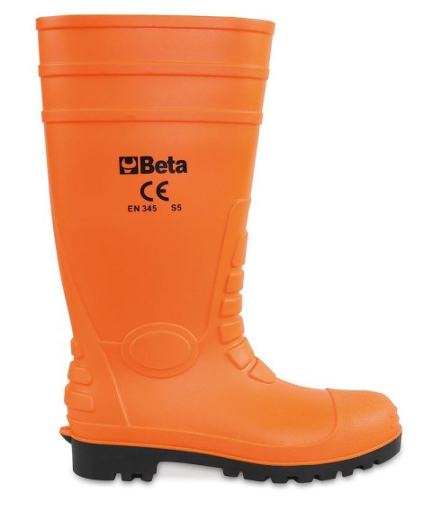 BUTY ROBOCZE WYSOKIE POMARAŃCZOWE PCW/KAUCZUK 43 BUTY ROBOCZE WYSOKIE POMARAŃCZOWE PCW/KAUCZUK 43