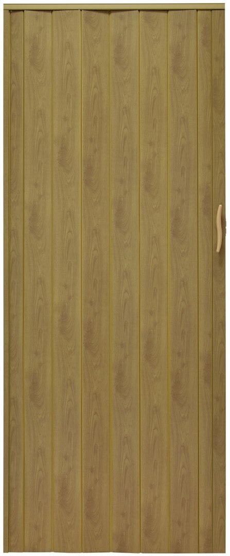 Drzwi harmonijkowe 001P JASNY DĄB MAT G - 80 cm