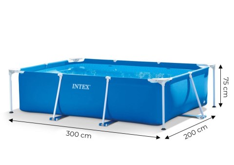Basen ogrodowy stelażowy prostokątny 3x2 m Intex