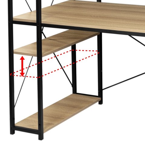BIURKO INDUSTRIALNE LOFTOWE TROSA MODERN OAK