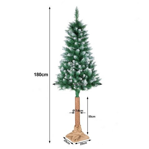 CHOINKA SZTUCZNA NA PNIU NOELA SOSNA 180 CM STOJAK