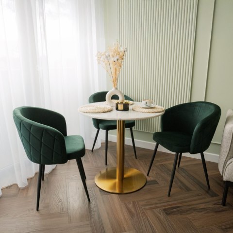 KRZESŁO HAMPTON VELVET CIEMNOZIELONE