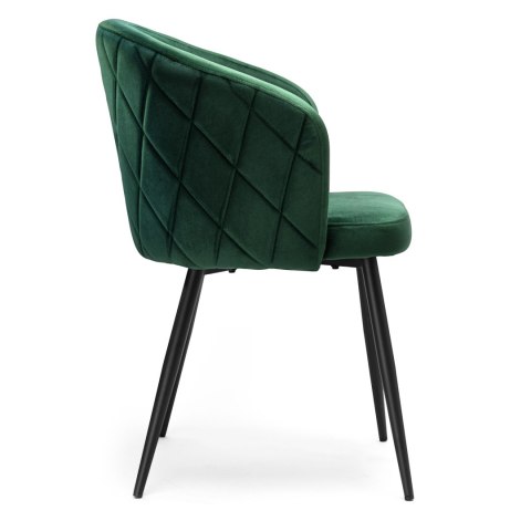 KRZESŁO HAMPTON VELVET CIEMNOZIELONE