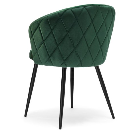 KRZESŁO HAMPTON VELVET CIEMNOZIELONE
