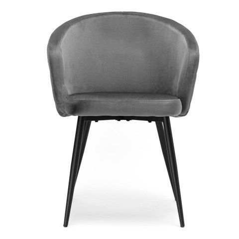 KRZESŁO HAMPTON VELVET GRAFITOWE