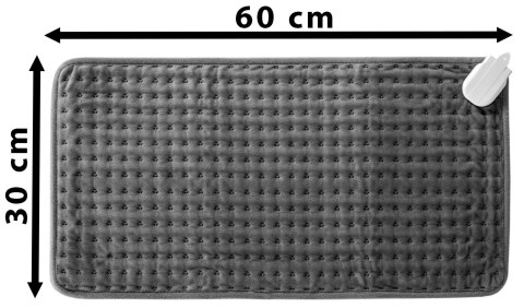 PODUSZKA MATA ELEKTRYCZNA GRETA SZARA 60X30 CM