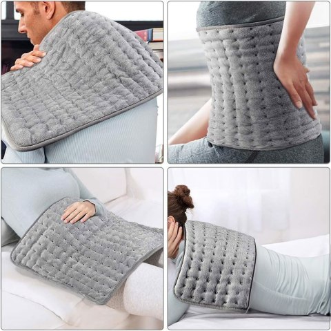 PODUSZKA MATA ELEKTRYCZNA GRETA SZARA 60X30 CM