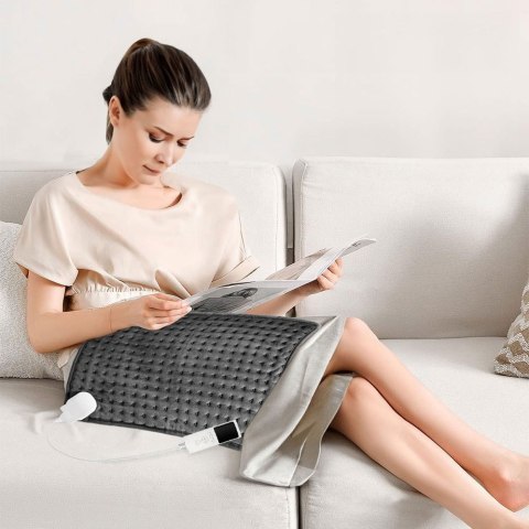 PODUSZKA MATA ELEKTRYCZNA GRETA SZARA 60X30 CM