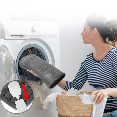 PODUSZKA MATA ELEKTRYCZNA GRETA SZARA 60X30 CM