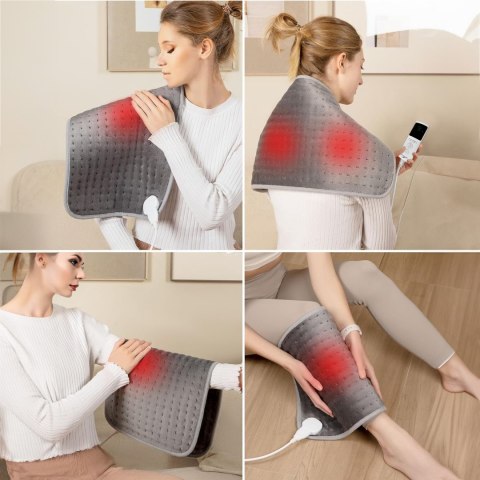 PODUSZKA MATA ELEKTRYCZNA GRETA SZARA 60X30 CM