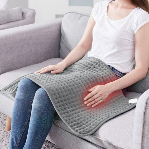 PODUSZKA MATA ELEKTRYCZNA GRETA SZARA 60X30 CM