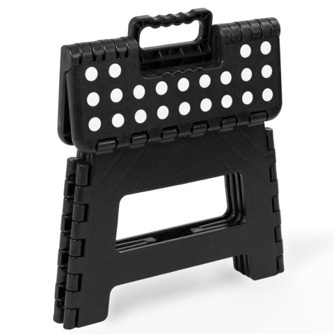 STOŁEK SKŁADANY ANTYPOŚLIZGOWY AMIGO CZARNY ROZMIAR M