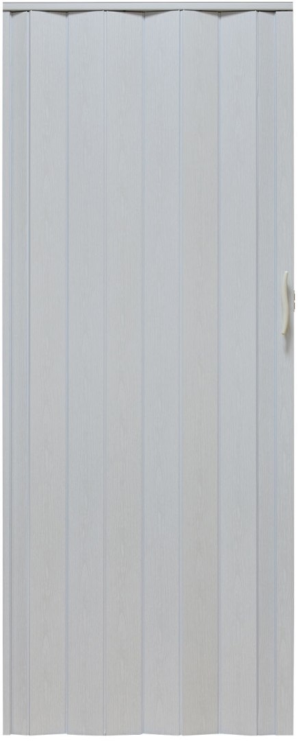 Drzwi harmonijkowe 001P BIAŁY DĄB MAT - 90 cm